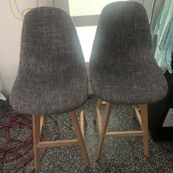 Gray Bar Stools 