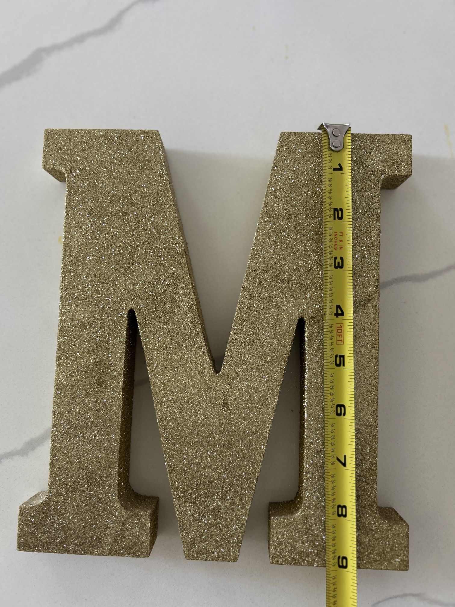 Glitter Letters Gold