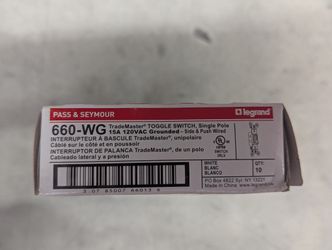 New light switches. Box of 10