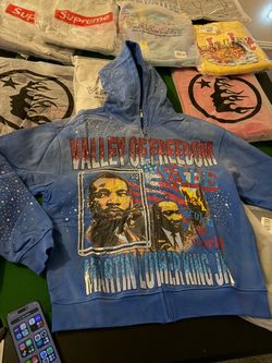 Vale Streetwear Valley of Freedom MLK Zip-Up Hoodie