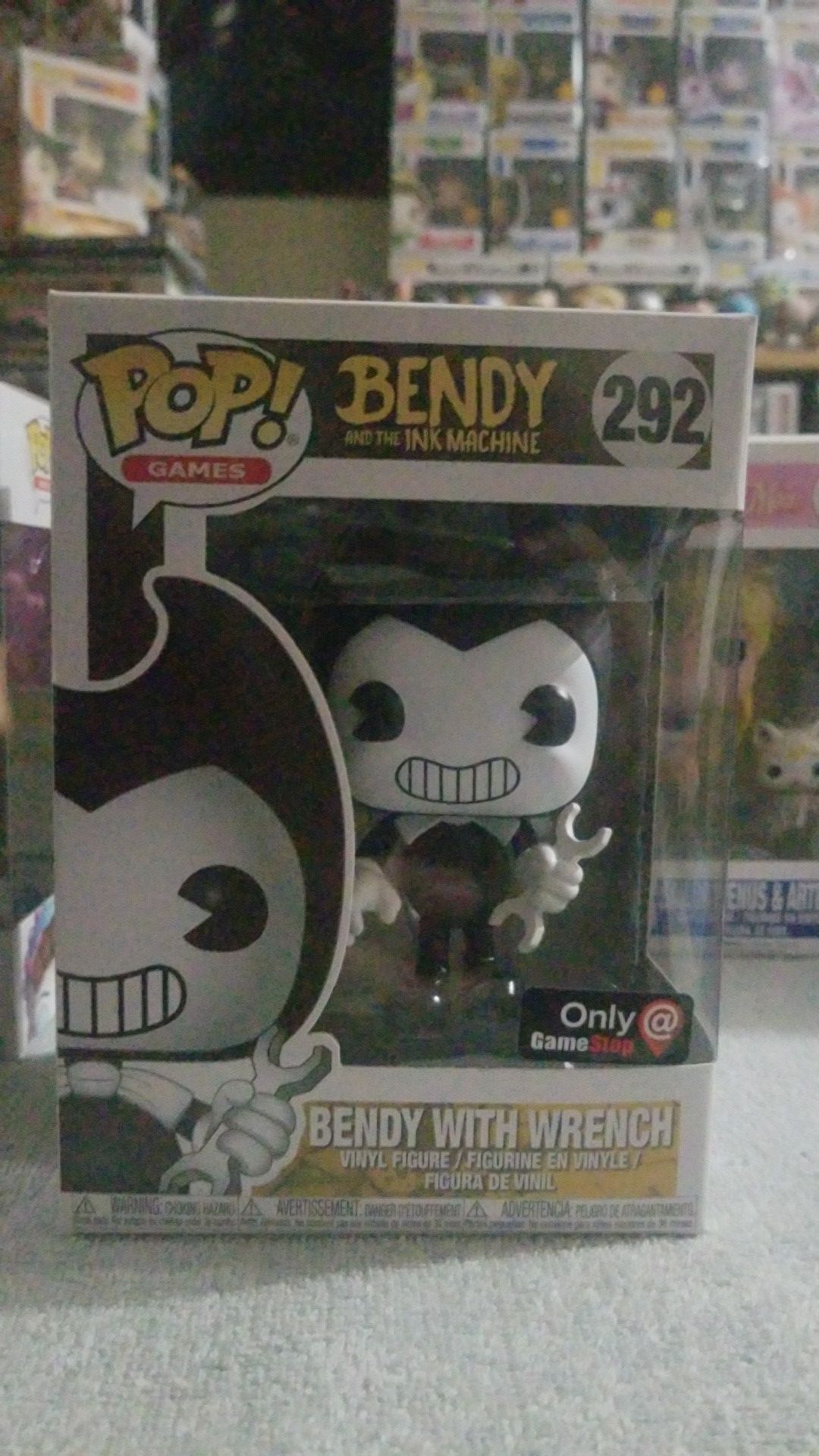 Bendy With Wrench #292 Gamestop Exclusive Funko Pop