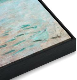New 30”x40” Canvas Floating Frame Black Easy DIY Assembly,Metal Floater