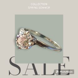 14kt White Gold 0.81 CT Diamond Ring