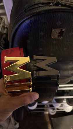 Red Mcm Belt