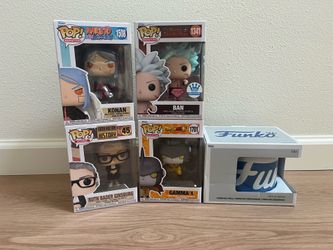 Funko Pop! Bundle - Brand New - Ban, Konan, Ruth Bader Ginsburg, Gamma 1 , + Ceramic Mug | $15 TOTAL