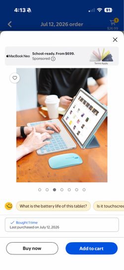 Tablet baby blue 💖 $57