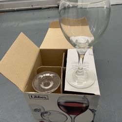 4 Libby Red Wine Glasses  13.5 oz
