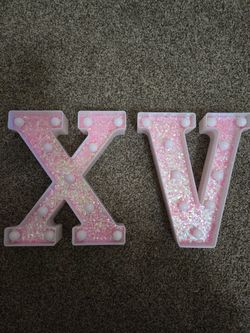 Xv quince light up letters