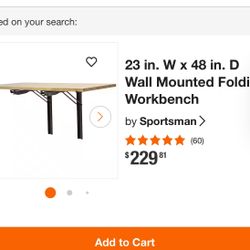 Husky Folding Work Bench Still In Box Brand New