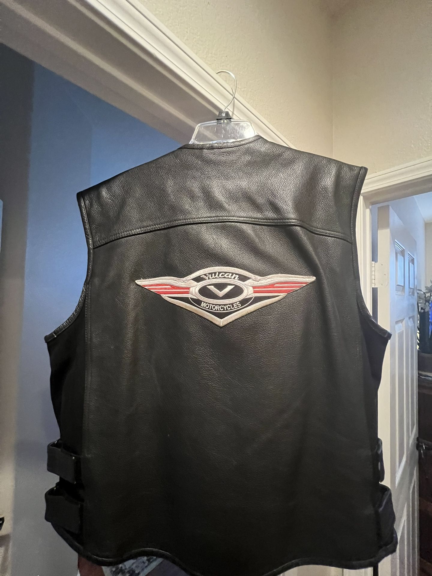 Leather Motorcycle Vulcan Vest