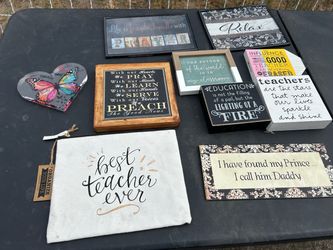 Mixed Lot of Inspirational Signs and Gift Items