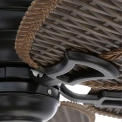 Indoor/ Outdoor Natural Iron Ceiling Fan. New!