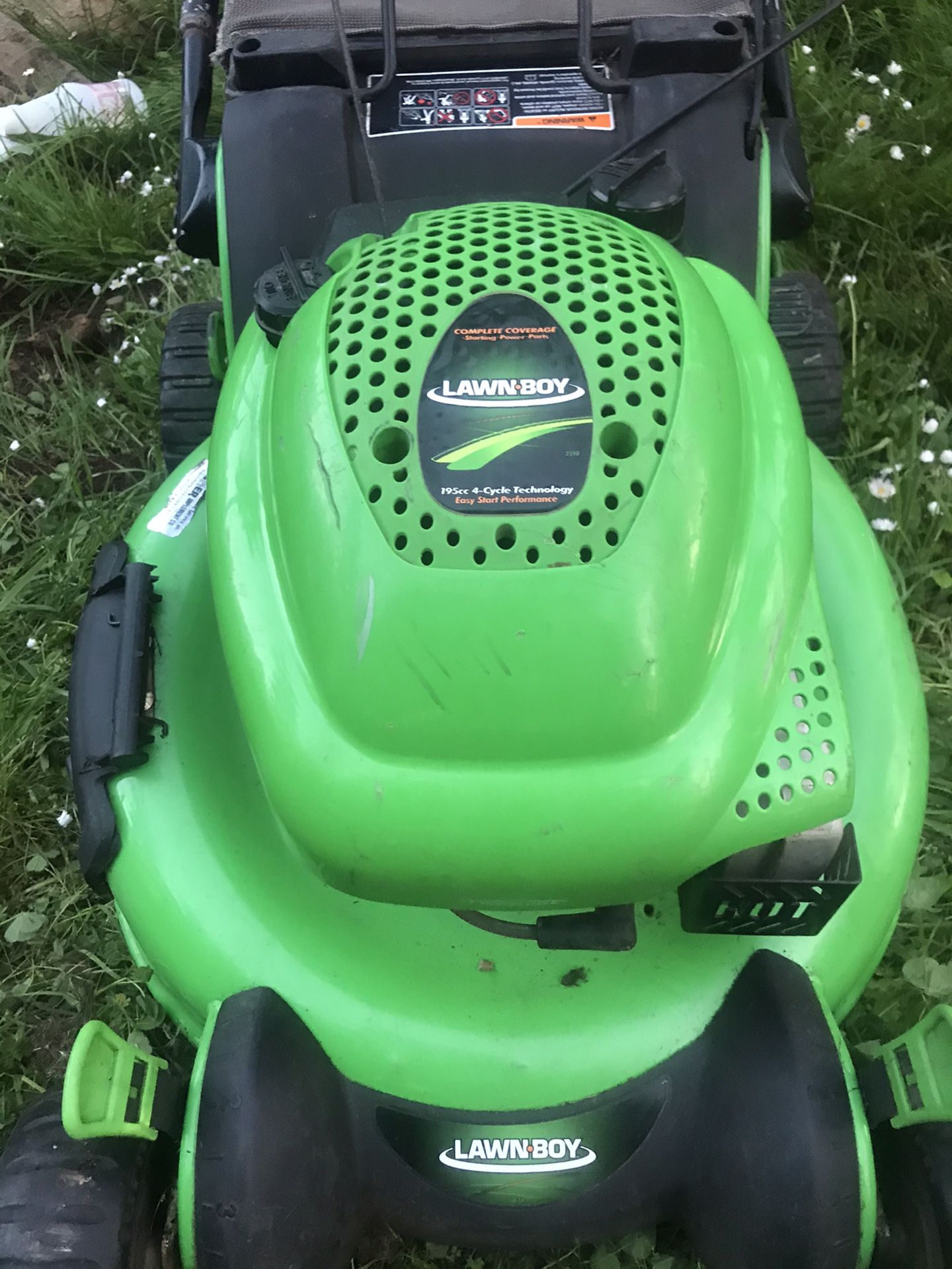Lawn boy 19.55 CC electric start self-propelled mower as is