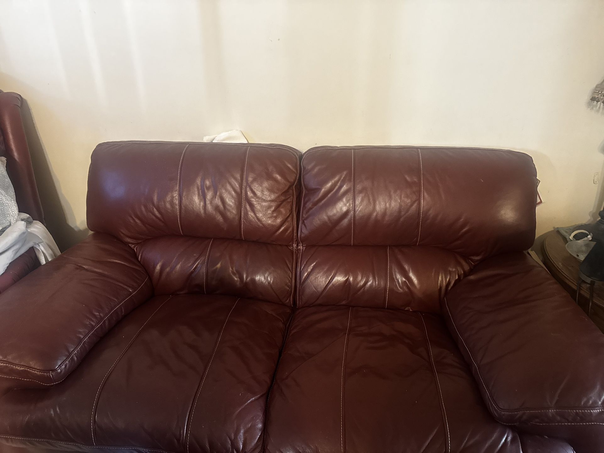 love seat leather sofa