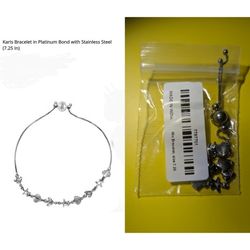 NEVER USED.  Ocean Theme Stainless Steel Bracelet 