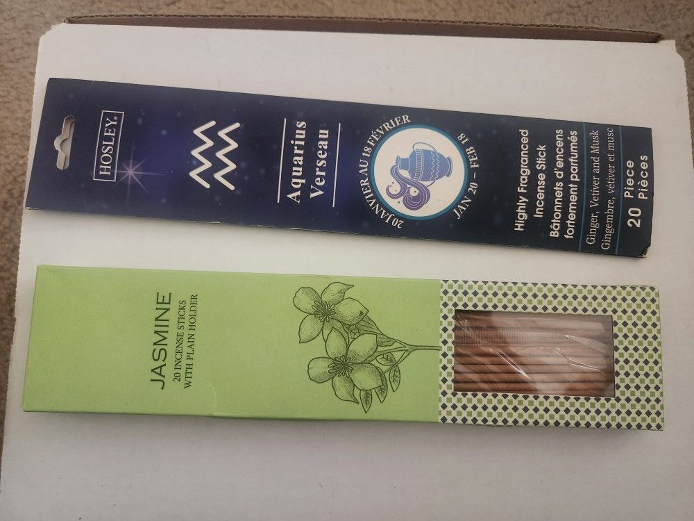 2 packs incense and burner