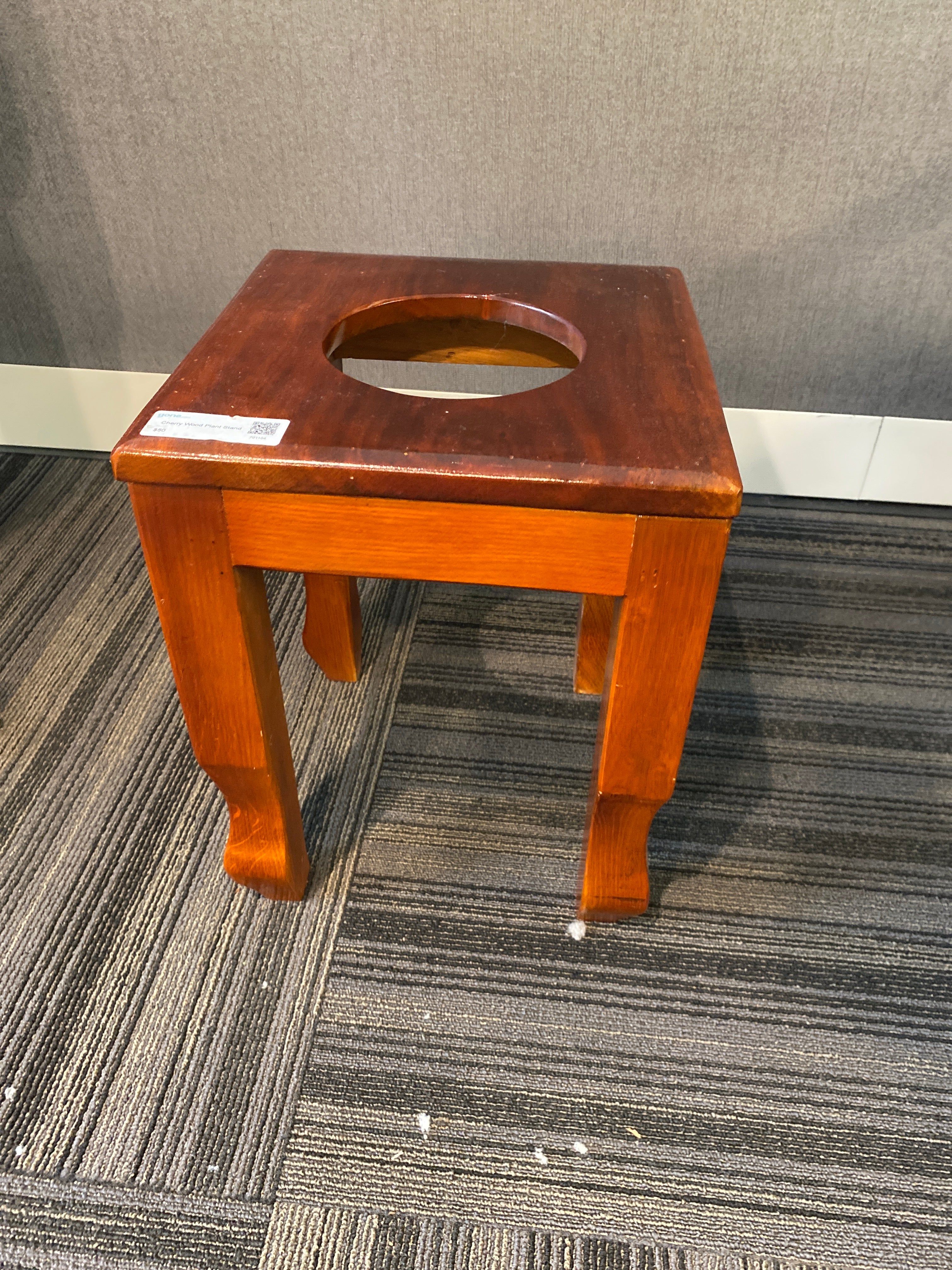 Cherry Wood Plant Stand