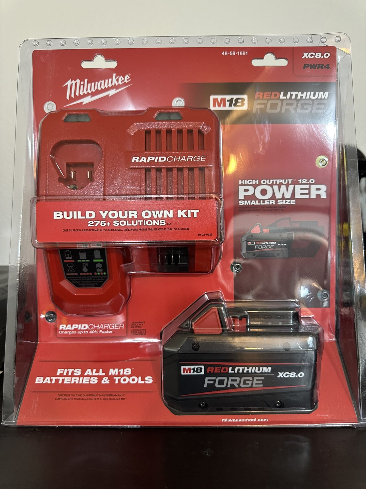 New Milwaukee M18 8.0 Forge With Rapid Charger
