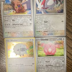 Pokémon card game foil hologram 4 monster Nintendo