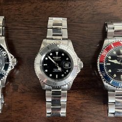 (3) Invicta Pro Diver Watches