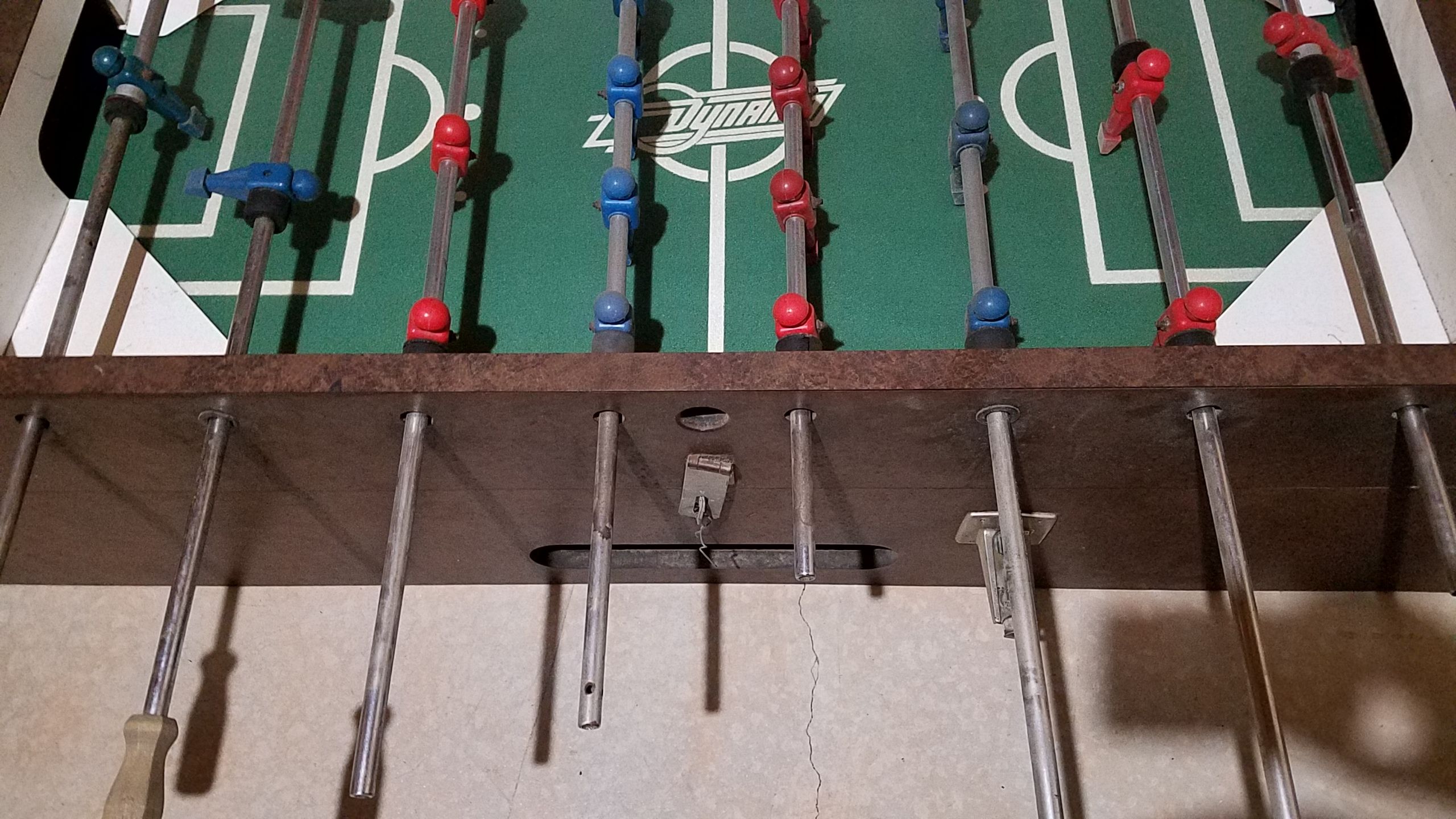 Vintage Dynamo Glass Top Foosball Table Commercial Foos Ball for Sale
