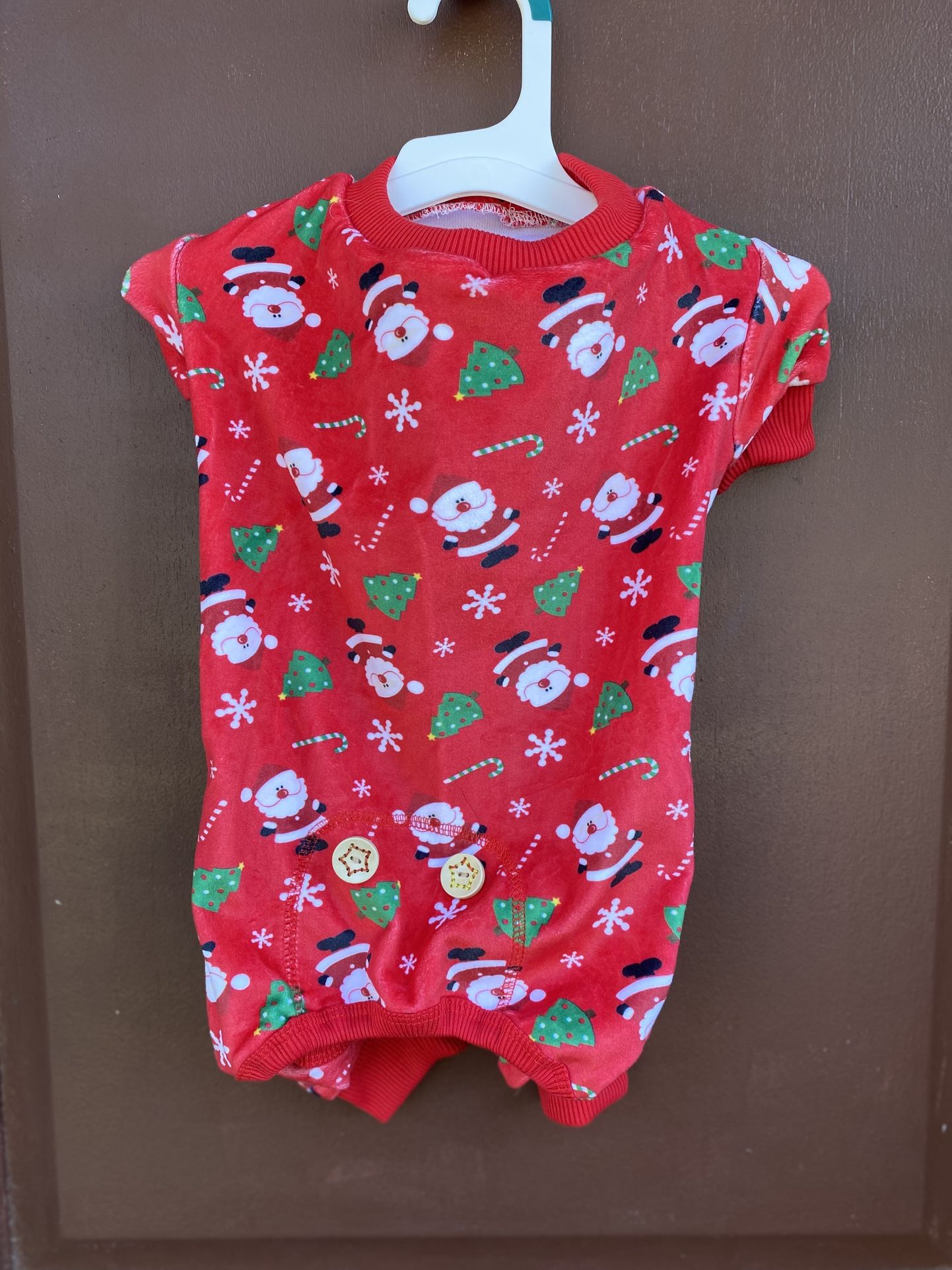 Kyeese Christmas Dog Onesie Santa Claus Pajamas L
