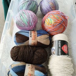 Yarn. The Balls Are Very Large Double Stranded. You Can Separate And Have Double the Yarn