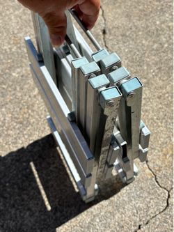 Two aluminum chairs