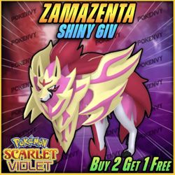 Zamazenta Shiny 6IV All TMs Learned Pokemon Scarlet & Violet