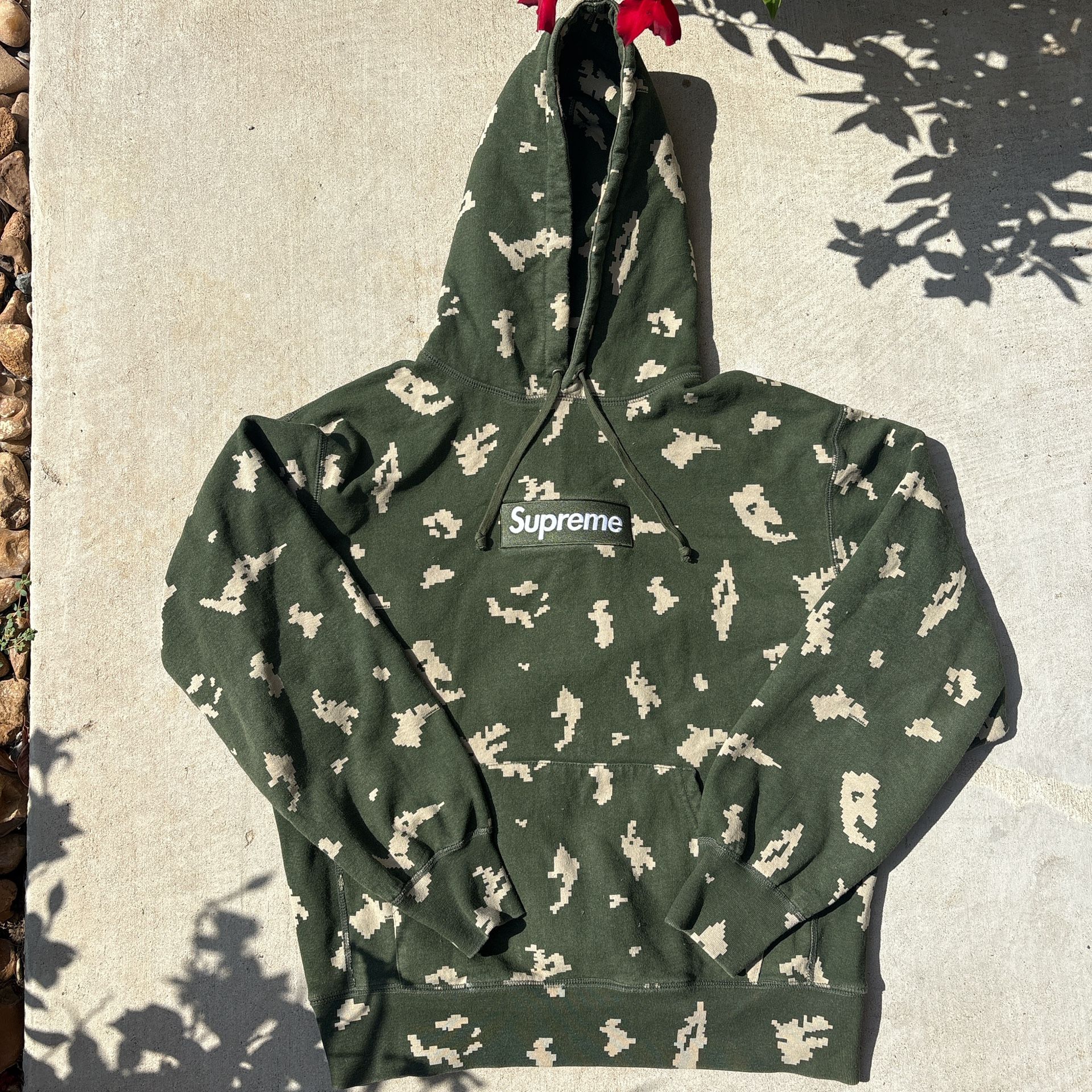 Supreme Box Logo Hooded Sweatshirt (FW21) ‘Olive Russian Camo’