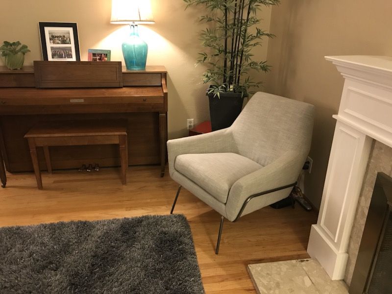 West Elm “Lucas Wire-Base Chair”