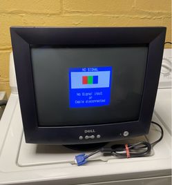 Dell E773c 17" Color CRT VGA SVGA Computer Monitor Retro Gaming Tube Vintage 17 inch in Seventeen