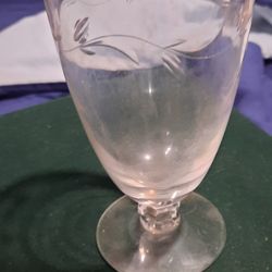 Crystal Glasses Silver Rim Excellent Condition  Used About 3 Times Set Of 4 $65 OBO..ALL $210 SET 11