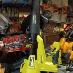 Ryobi ONE + 18V Brushless 110MPH 350CFM Cordless Variable-Speed Jet Fan Leaf Blower.  Tool-Only 