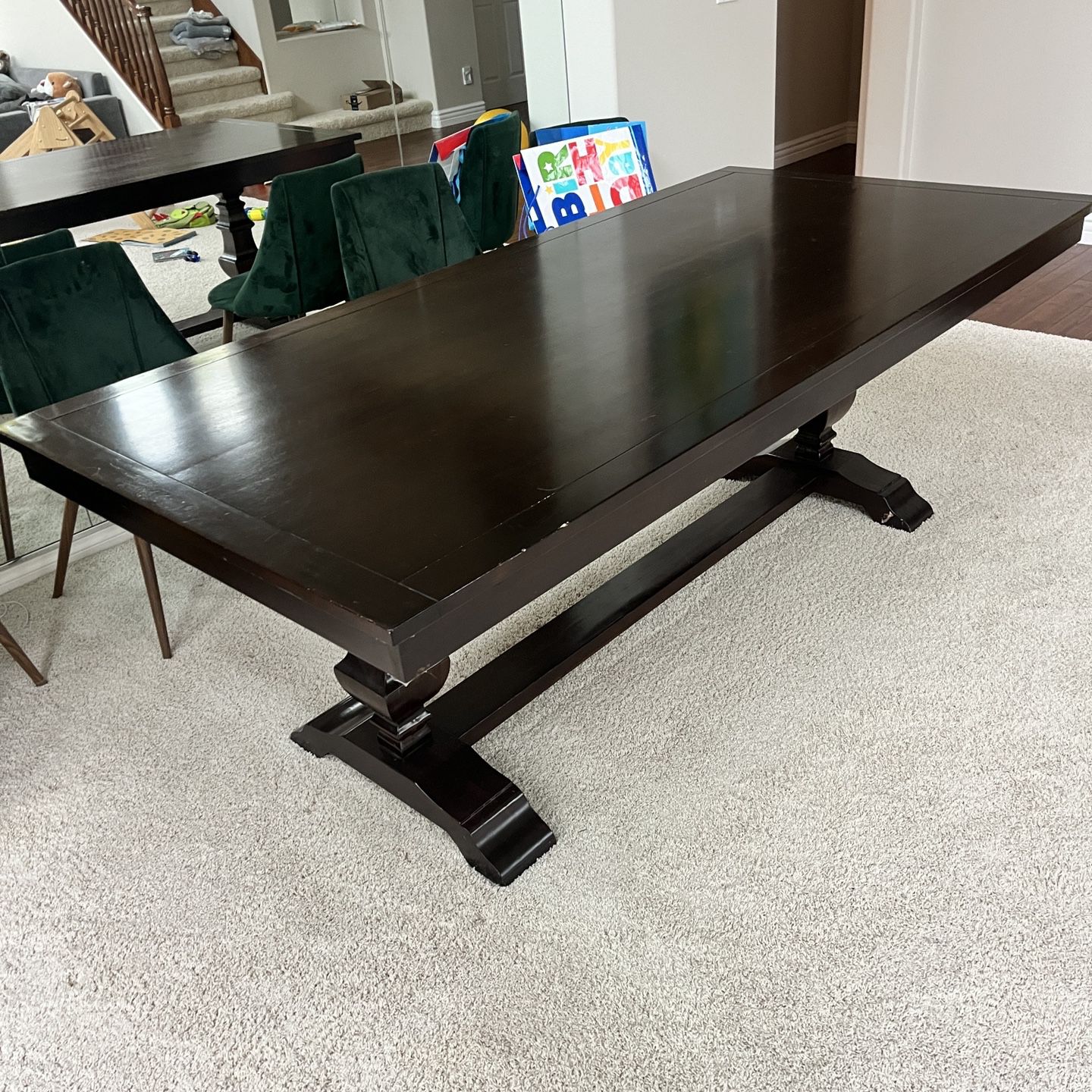 7’ Solid Wood Dining Table