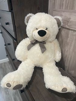 Large White Plush Teddy Bear