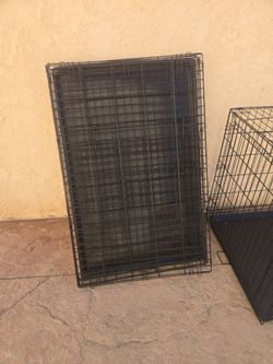 Dog crate 42 inch foldable each $60 or both $100