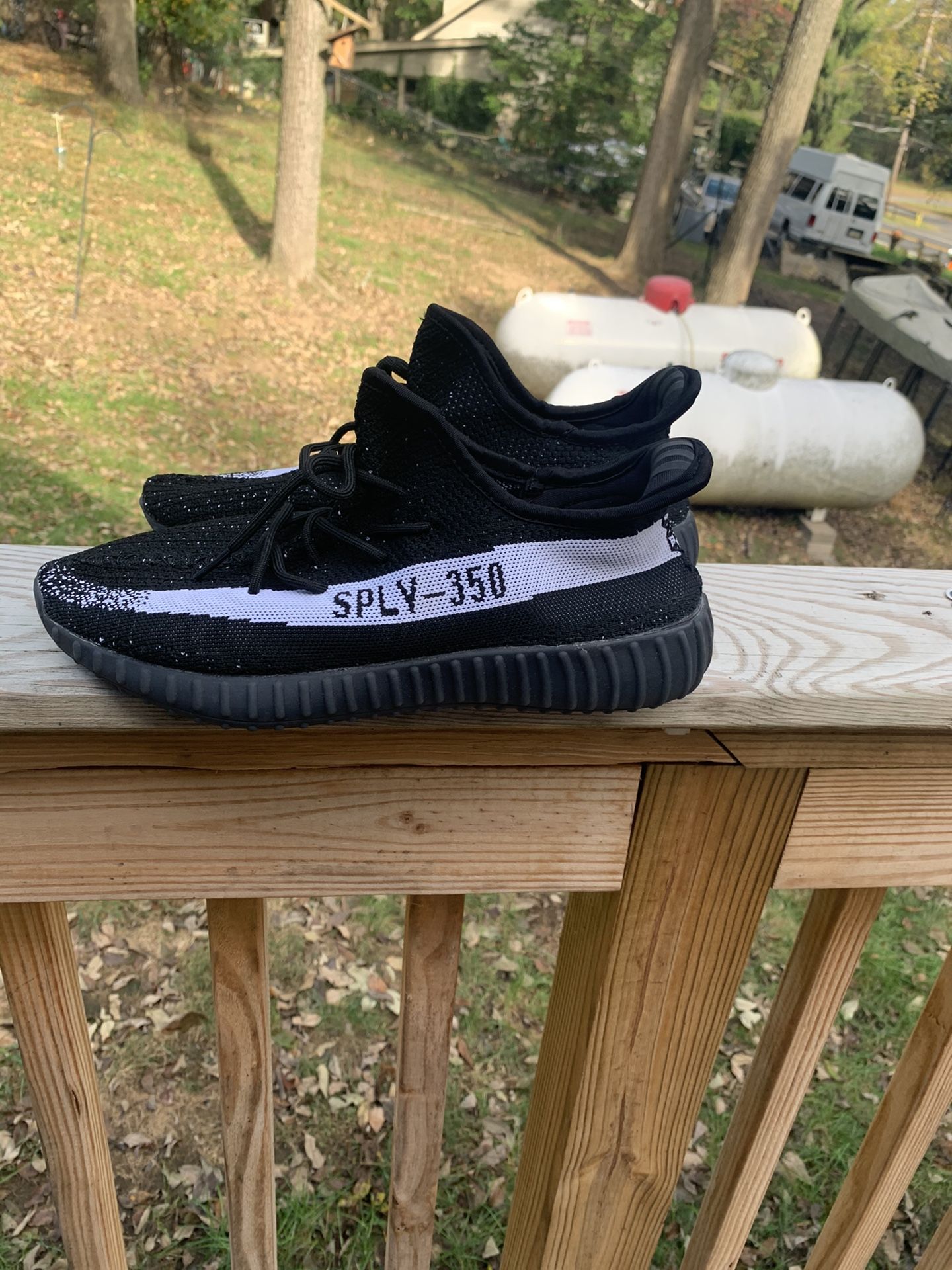 Adidas Yeezy Boost 350 v2 “Black/White” *Size 9.5*