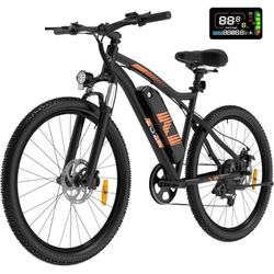 🔥brand new🔥Electric Bike 26”, 1000W Peak Motor E-Mountain Bike, 22MPH 36V 10.4AH Removable Ebike