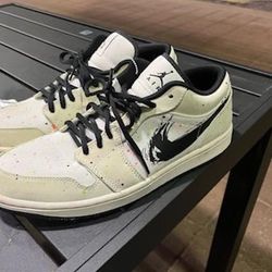 Air Jordan 1 Low Brushstroke Paint Splatter