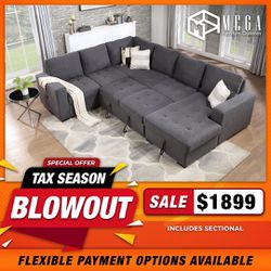 Sectional With Sleeper 