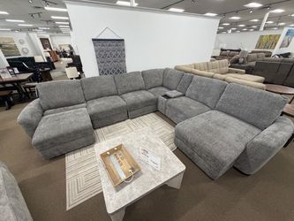 Sliding chaise sectional