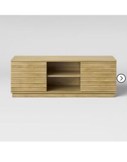 Cliffmay Slat TV Stand for TVs up to 60" Light Oak Brown - Project 62â„¢