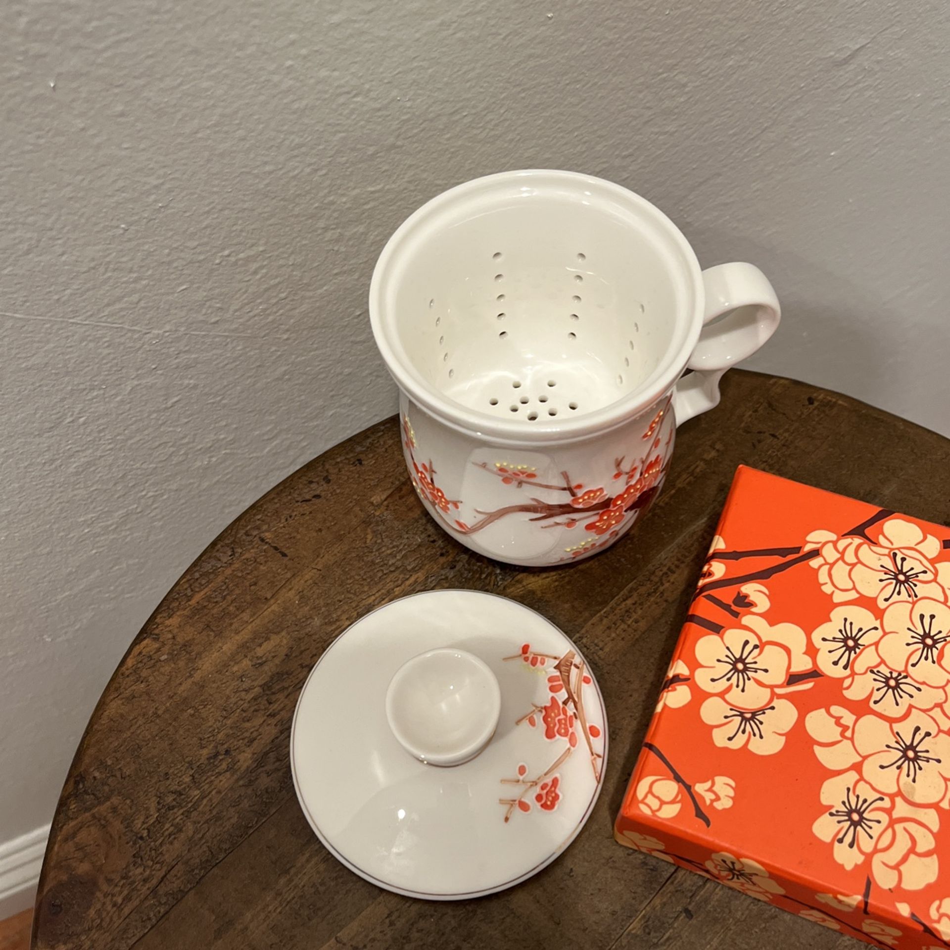 Teavana Okra Ume Blossom Infuser Mug