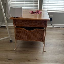 Matching Wicker End Tables