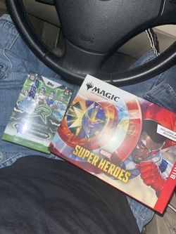 Marvel superhero magic set and nfl toppz