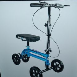 Four-wheeled Knee Rover Scooter Walker Adjustable Height Excellent