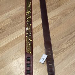 Two awesome Genuine Leather guitar Straps. 