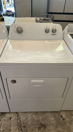 Whirlpool Electric Dryer – White, Auto Dry, Clean Drum