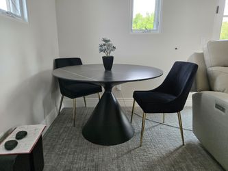 Designer round dining table